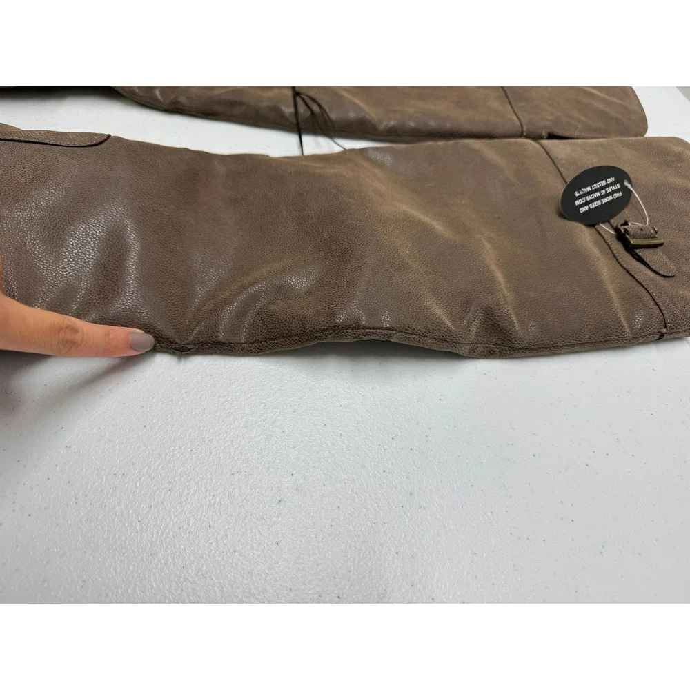 American Rag Over The Knee Boots Women 6.5 Brown Catelyn Buckle